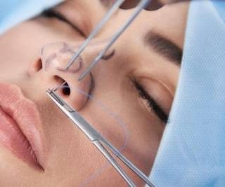 Septoplasty specialist performing nose surgery to correct deviated septum