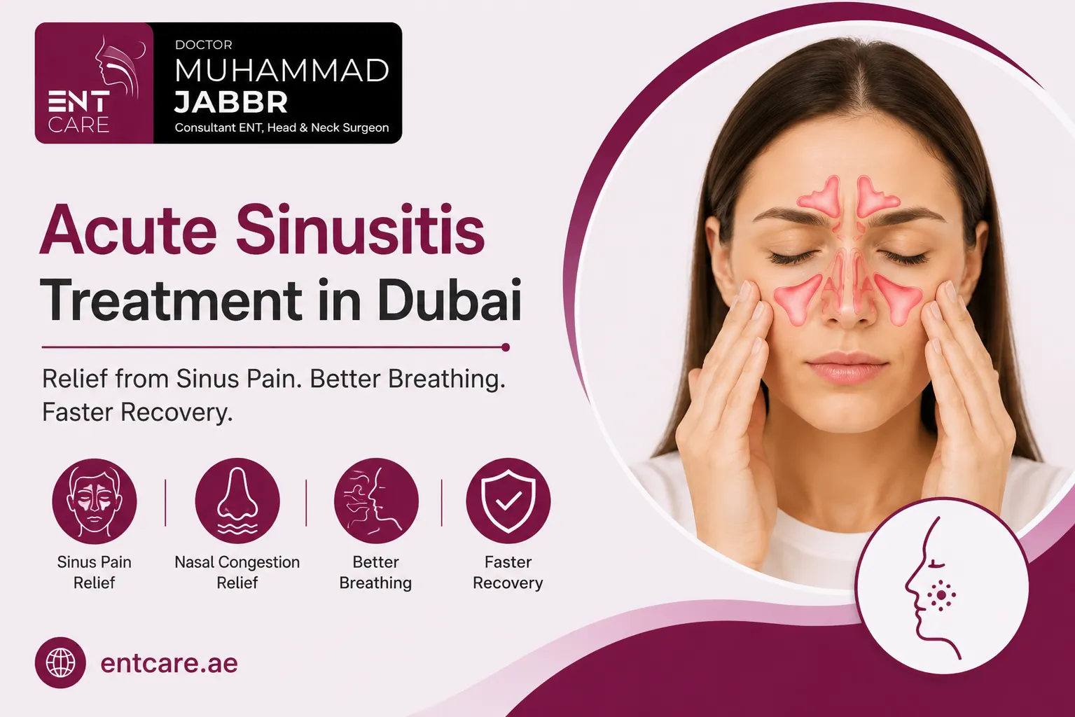 Acute Sinusitis Treatment in Dubai by Dr Muhammad Jabbr