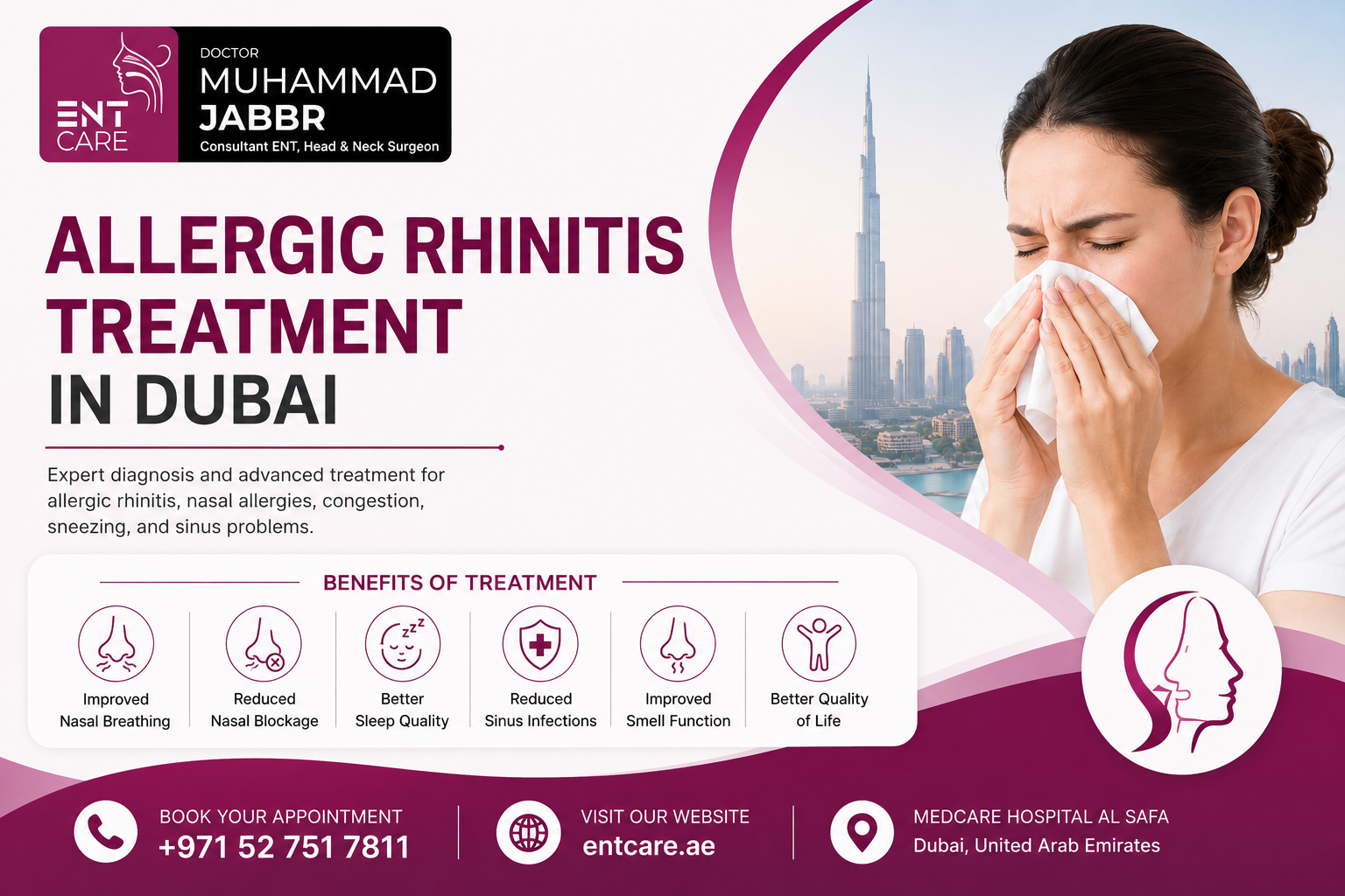 Allergic Rhinitis Treatment in Dubai by Dr Muhammad Jabbr