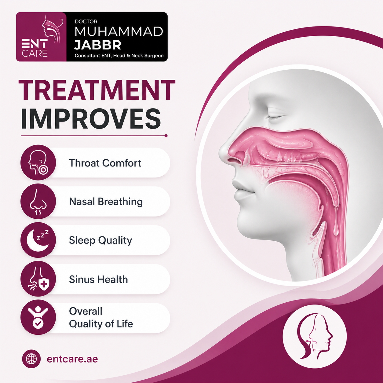 Benefits of post nasal drip treatment in Dubai