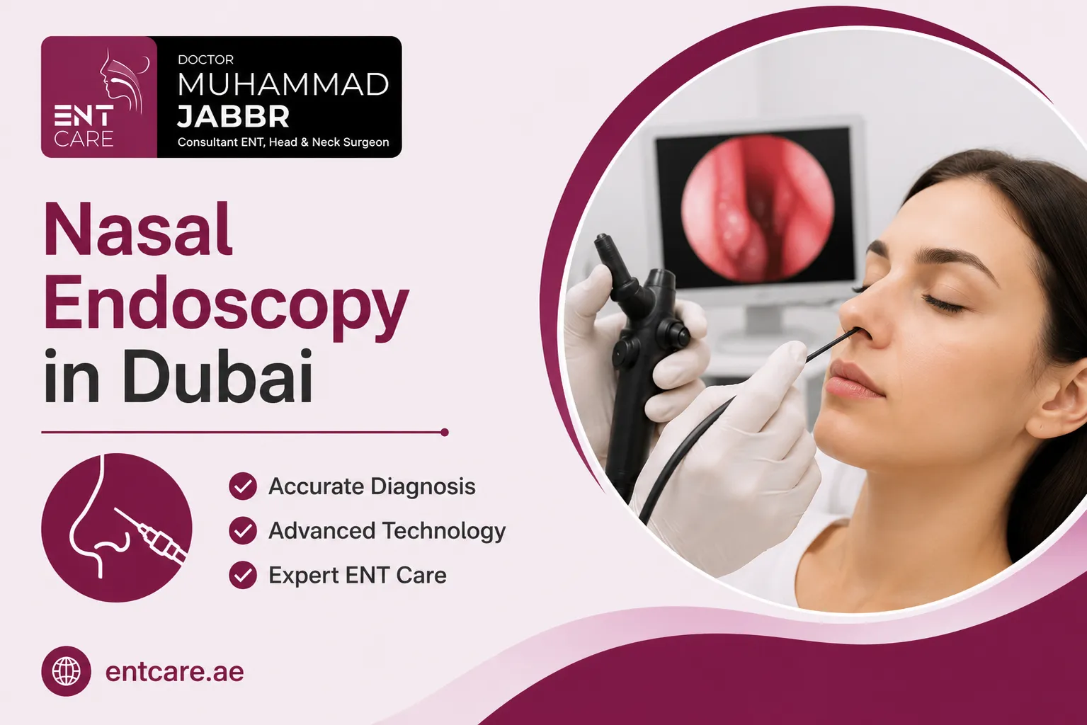 Nasal Endoscopy in Dubai by Dr Muhammad Jabbr