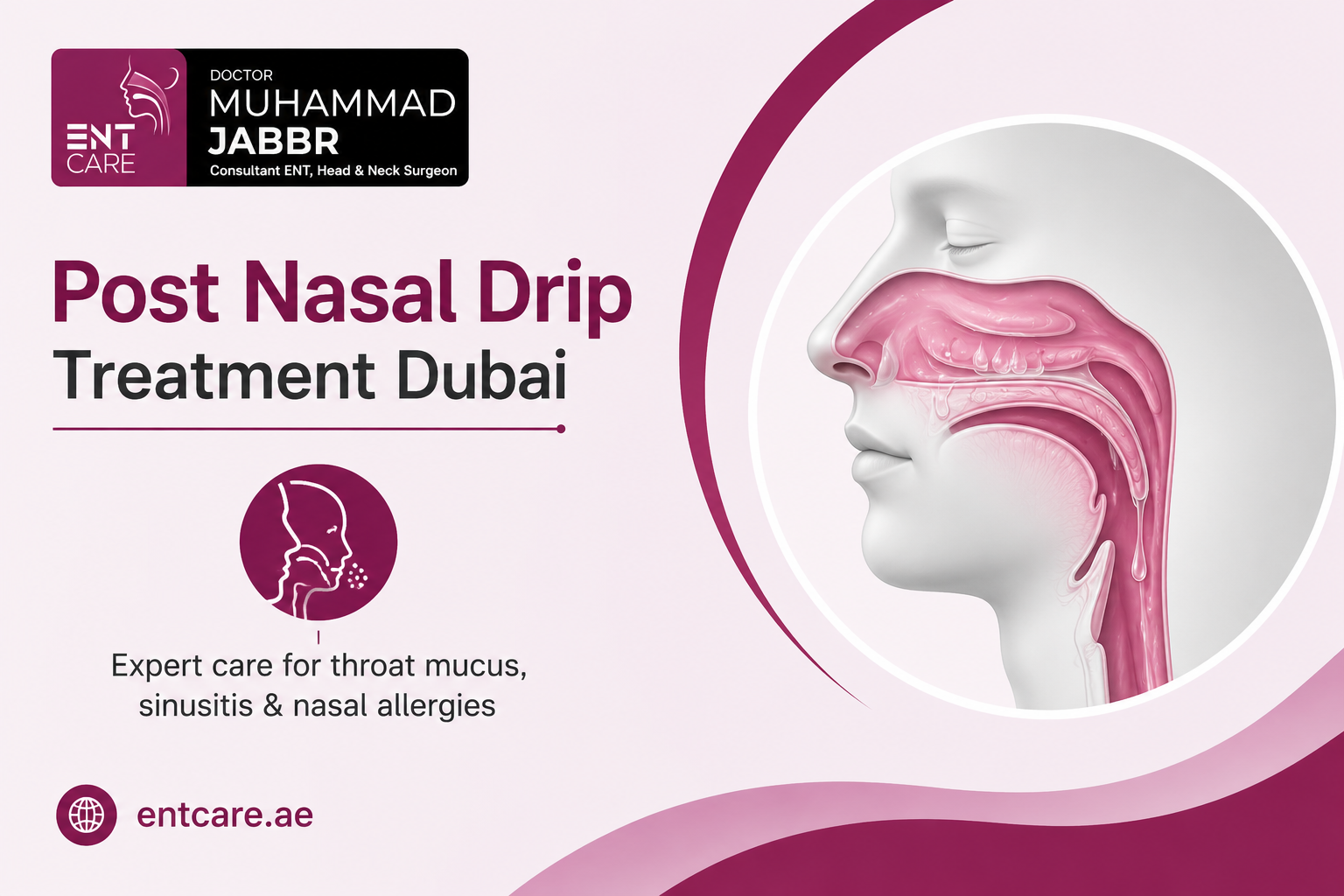 Post Nasal Drip Treatment in Dubai by Dr Muhammad Jabbr